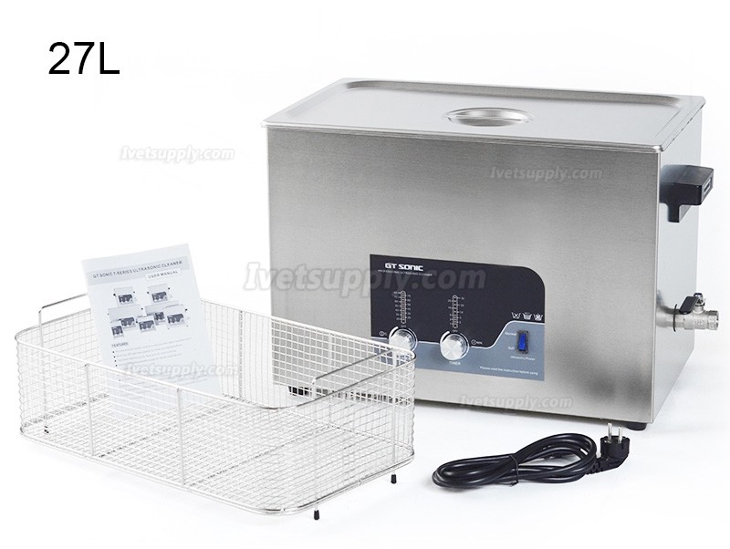GT SONIC T-Series 2-27L 100-500W Digital Ultrasonic Cleaner with Heating Function